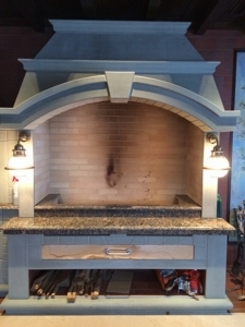 marble portal for fireplace