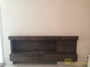 marble fireplace